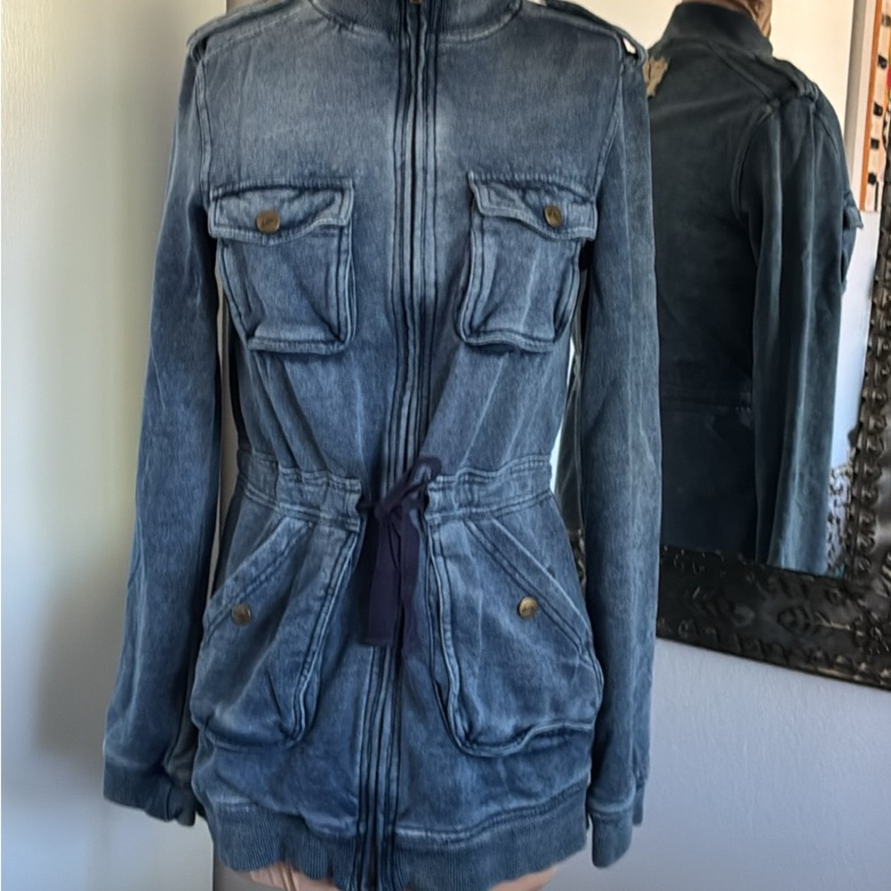 Quiksilver Dark Blue Women's Jean Jacket